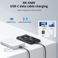 Écran de moniteur selfie Aquina RK-X40R de haute qualité, magnétique, sans fil, pour téléphone, caméra arrière, diffusion en direct, pour Android