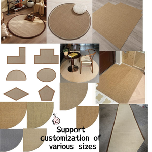 Tappeto in Juta Intrecciata con Occhio di Tigre Naturale, Ecologico, Tessuto a Mano, Grande Tappeto per Soggiorno e Camera <span class=keywords><strong>da</strong></span> Letto, Misura Personalizzabile - Product Image 4