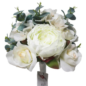 <span class=keywords><strong>Bouquet</strong></span> <span class=keywords><strong>de</strong></span> <span class=keywords><strong>mariée</strong></span> artificiel en pivoines et hortensias blancs mélangés pour mariage, cérémonie, demoiselle d'honneur – Faux <span class=keywords><strong>bouquet</strong></span> <span class=keywords><strong>de</strong></span> <span class=keywords><strong>mariée</strong></span> blanc en gros - Product Image 3