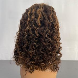 วิกผมบ๊อบสีไฮไลท์แบบเต็มศีรษะ ทำจากผมแท้ - Product Image 4