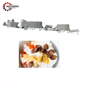 Máquina de procesamiento de copos de maíz, cereales de desayuno de acero inoxidable, grado alimenticio