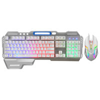 Arc-en-ciel filaire 104 touches clavier de jeu ergonomique ABS Keycap Interface USB fonctionnement à membrane optique certifié ROHS pour ordinateur portable