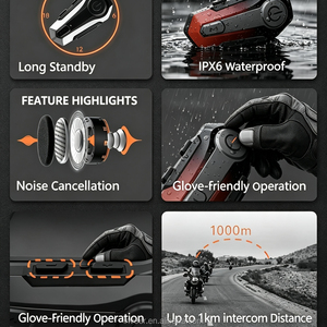 <span class=keywords><strong>Intercomunicador</strong></span> Inveer Duplex para Casco de Motocicleta, Auriculares para Casco, IPX6, <span class=keywords><strong>Intercomunicador</strong></span> para Casco de Motocicleta X1Plus - Product Image 4