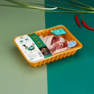 Bandeja de embalagem de alimentos congelados, alta qualidade, plástico descartável, pp/animal de estimação, recipiente