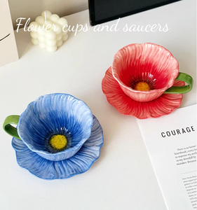 Juego de Té de Cerámica de Hueso de China con Diseño Árabe, Ecológico, Duradero, Tazas de Espresso con Flores, Platos, Taza de Café Latte Promocional - Product Image 3