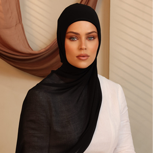 2025 léger doux respirant Modal tissé traditionnel couleur bloquant Hijab multifonction pour les femmes musulmanes 180x70cm - Product Image 1