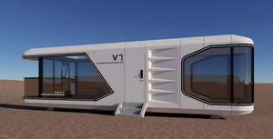 <span class=keywords><strong>Maison</strong></span> capsule <span class=keywords><strong>de</strong></span> luxe V7 préfabriquée, structure en acier détachable, 1 chambre, 1 salon, 2 chambres, hôtel, <span class=keywords><strong>maison</strong></span>, bureau à domicile, villa - Product Image 3