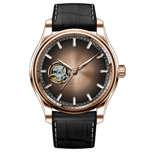 Reloj tourbillon de acero inoxidable de oro rosa NH38, relojes de movimiento japonés para hombres, marca de lujo, reloj de muñeca ahuecado automático - Product Image 6