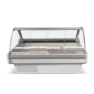 Réfrigérateur de présentation de viande en verre haut de gamme de couleur noir/rouge, équipement de boucherie, prix en Chine - Product Image 1