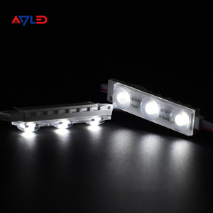 Lumières publicitaires LED d'intérieur IP68 1W 7000K, LED injectées 3 modules haute efficacité DMX 160LM/W 24V/12V, module LED pour enseignes rétroéclairées - Product Image 2