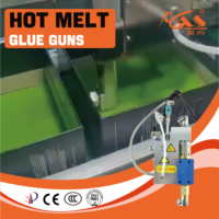Pistolet applicateur de colle thermofusible, distributeur de colle automatique pneumatique haute précision pour l'emballage papier et l'usage industriel