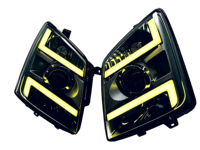 Phare LED d'usine pour Isuzu DMAX 2007, lentille bi-projecteur, feux de jour RGB, ensemble de phares de voiture contrôlés par application