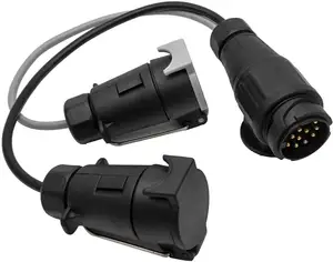 7 Pin Xe Moóc Cắm Ổ Cắm 7-Cực Hệ Thống Dây Điện Kết Nối 12V Towbar Kéo Caravan Xe Tải Ô Tô Xe Điện Tử RV Phụ Kiện