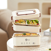 Boîte à lunch auto-chauffante en acier inoxydable à faible volume avec poignée portable, étanche et anti-fuite
