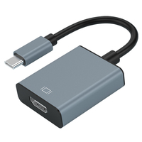 Tipo C a HDTV Adaptador Convertidor Cable de video USB HD 4K Aleación de aluminio USB C a HDTV Adaptador