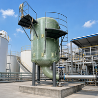 Réservoir en fibre de verre FRP/GRP à surface en gel enduit de filament, résistant aux acides et aux alcalis, certifié CE, pour le stockage de liquides chimiques, longue durée de vie
