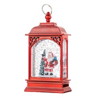 Lampu malam LED lentera rusa besar manusia salju Santa Claus Natal ornamen lentera pohon Natal hadiah Festival