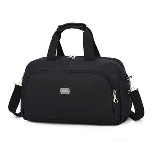 Muestra gratuita de bolso de viaje impermeable vintage negro de nylon para hombre, pequeño, de hombro cruzado, fabricado en China por OEM. - Product Image 1