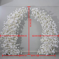 Hortensia Roses Pivoine Fleur De Cerisier Fleurs En Soie Artificielle Étanche Durable Arc Décor De Mariage Bouquet De Noël En Gros