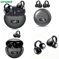 Écouteurs sans fil portables pour les ventes sur les plateformes en ligne, avec crochets d'oreille flexibles à mémoire de forme, ajustement confortable, étui de charge rapide Type C