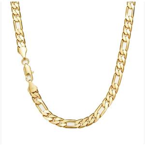 Motivo geometrico in acciaio inox 14K placcato oro catena a maglie di più dimensioni <span class=keywords><strong>collane</strong></span> <span class=keywords><strong>con</strong></span> pendenti accessori opzioni - Product Image 5