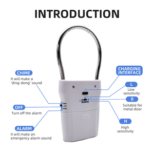 Factory Supply Door Window Rechargeable Hanging Alarm <strong>Anti</strong> <strong>Theft</strong> Earthquake <strong>Vibration</strong> <strong>Sensor</strong> Alarm Hanging Door Knob Alarm - Product Image 3