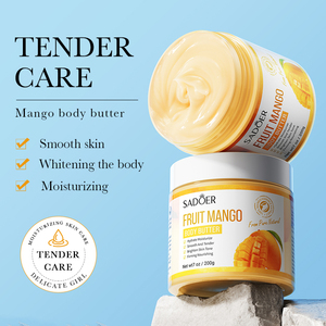 OEM SADOER Etiqueta Privada Aguacate <span class=keywords><strong>Mango</strong></span> Rosa Venta al por Mayor Loción Corporal Arcoíris Crema Batida para Eliminar Manchas Oscuras en los Muslos - Product Image 3