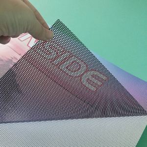 Autocollant perforé à vision unidirectionnelle pour extérieur, résistant au vent et aux déchirures, pour la publicité sur les chantiers de construction |   Utilisation extérieure à long terme - Product Image 5