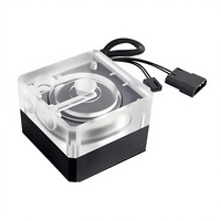Pompe de refroidissement à eau pour processeur pour systèmes de refroidissement par eau de PC - Prise en charge PWM 4 broches 8,33 L/min, trou fileté G1/4, silencieuse