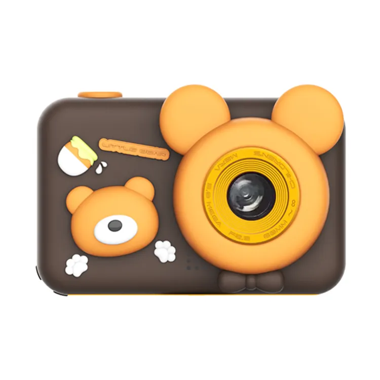 Câmera digital portátil D32 para crianças, presente de aniversário infantil, brinquedo, 2.0 polegadas, 1080P, gravador de vídeo para selfies, desenho animado, miniatura