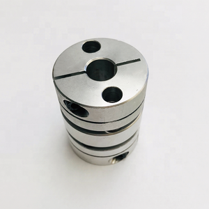 Connecteur d'arbre à vis à billes en alliage d'aluminium, accouplement Flexible à <span class=keywords><strong>Double</strong></span> couche pour moteur, 10 pièces, D26 L35 26x35mm - Product Image 2