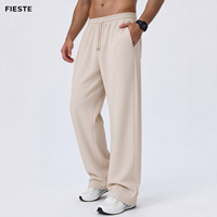 Pantalon de sport décontracté pour homme, coupe large, chaud, automne-hiver, avec poches, pour la rétention de la chaleur