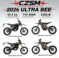 Moto électrique tout-terrain Surron Ultra Bee 24,5 kW pour adultes, 74V 60Ah, pour la course, entrepôt UE 2026