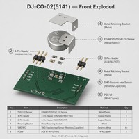 Module de capteur de gaz monoxyde de carbone (CO) pré-calibré DJ-CO-02(5141) UART TTL 0-1000ppm électrochimique Figaro Core ODM&OEM