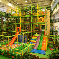 Aire de jeux intérieure sur le thème de la jungle, écologique et douce, pour parcs à thème commerciaux et centres de divertissement familial