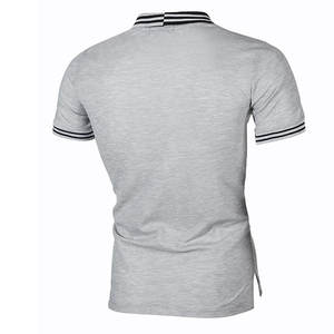 Unisex para camiseta Polo rayas impresas personalizadas transpirable de punto Casual de talla grande ropa de verano hombres mujeres cuello bordado - Product Image 4