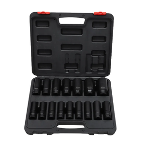 1/2-inch 15 cái Ổ đĩa tác động sâu ổ cắm bộ, Metric, CR-V 6-Point <span class=keywords><strong>10</strong></span> mm -<span class=keywords><strong>32mm</strong></span> ổ cắm Bộ - Product Image 1