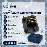 776280-1 MF130 Connecteur de faisceau de câbles automobile mâle 8 broches, angle droit 90 degrés, pas de 4 mm, 5A 250V PPA UL94 V-0 OEM ODM