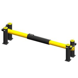 بوابة رصيف أمان بلاستيكية قابلة للتخصيص مصنوعة في الصين ، باب حماية منصة حاجز المرور PAS13 TUV معتمد باللون الأصفر + الأسود - Product Image 1