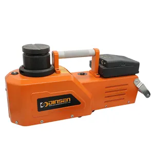 Movable lithium battery powered electric hydraulic jack for trucks with wheel