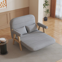 Günstiges Weiches Latex-Baumwoll 2-Sitzer Schlafsofa Ausziehbares Doppelbett Faltbares Luxuriöses Modernes Stoff-Sofabett