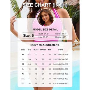 FOXA Women's Halter One Piece Swimsuit Ribbed <b>Tummy</b> <b>Control</b> Swimwear Spandex Polyester 2026 - Product Image 6