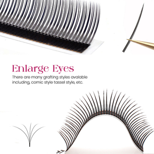 Fadvan 5D Flora Eyelash Wet Look Eyelashes Premium Premade Spikes Lash Natural Soft Wet Look Lashes Easy Fan Lash Extension - Product Image 4