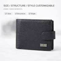 Dompet Pria Kulit Asli Kapasitas Besar, Tempat Kartu, Kantong Koin, Anti Pembajakan RFID, Dompet Kulit Asli untuk Pria