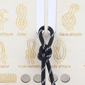 แผ่นฝึกผูกปมไม้ Tailai พร้อมคู่มือการผูกปมหลากหลายแบบ ชุดฝึกหัดพร้อมเชือกสำหรับลูกเสือ อุปกรณ์การเรียนรู้การเอาตัวรอดกลางแจ้ง - Product Image 6