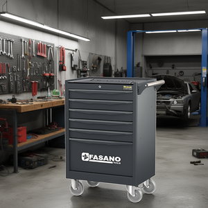 Fasano Tools - Carro de Almacenamiento de Herramientas con Ruedas y 6 Cajones, Resistente, para Mecánicos, para Taller de Reparación de Automóviles - Product Image 3