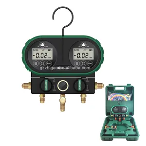 Alat Pengukur Manifold Digital DVS60, Alat Pengukur Tekanan Digital Refrigerant AC HVAC