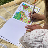 Carnets de coloriage personnalisés en gros pour enfants, couverture souple, impression personnalisée, lamination mate, pour activités ludiques