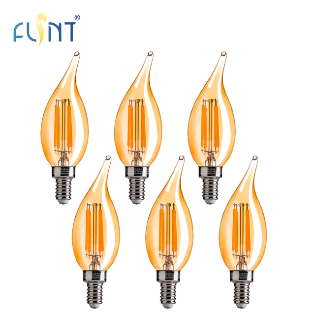 Long Lifespan CA11 CA35 4W 330LM 2200K E12 E14 E26 E27 B22 Base Dimmable Candle Style LED Light Bulbs for Chandelier Decorative