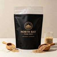 Sachet Doypack Personnalisé Imprimé avec Fenêtre Transparente et Fermeture Zip Refermable pour Grains et Noix